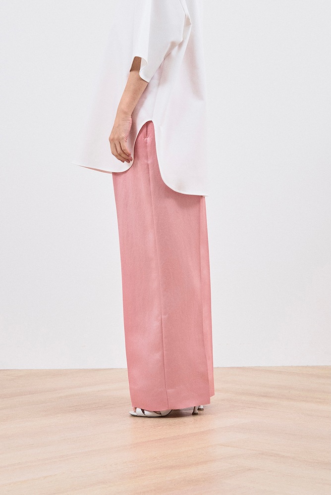 アセテートサテンワイドパンツ | 2024 SP Collction| yori 