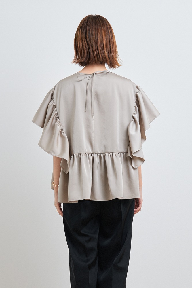 バックリボンサテンブラウス【2022SM】 | 2022SM Collection | yori バックリボンサテンブラウス【2022SM】 | 2022SM Collection | yori