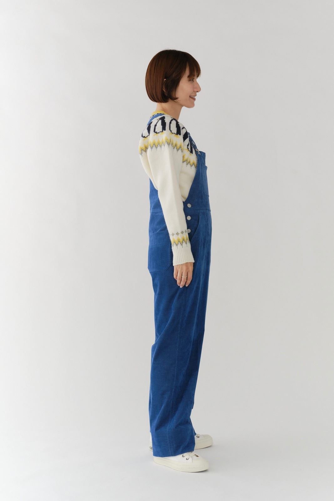 【新品　未使用】yori ベルベットサロペット【2025AW】　36 11月上旬発売予定 ベルベットサロペット【2025AW】 | dress| yori