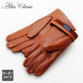 AltaClasseCAPRIGUANTI メンズ オーダーメイド革手袋 裏地なし