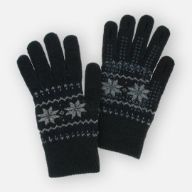 YUBIDERU メンズ ニット手袋