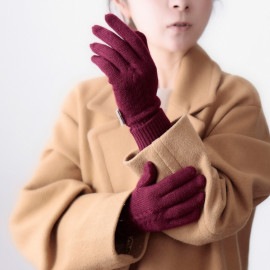 DAKS レディース カシミアニット手袋