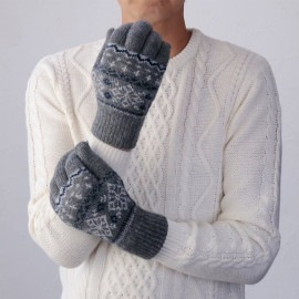 DAKS メンズ ニット手袋