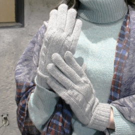 吉田手袋 レディース カシミアニット手袋