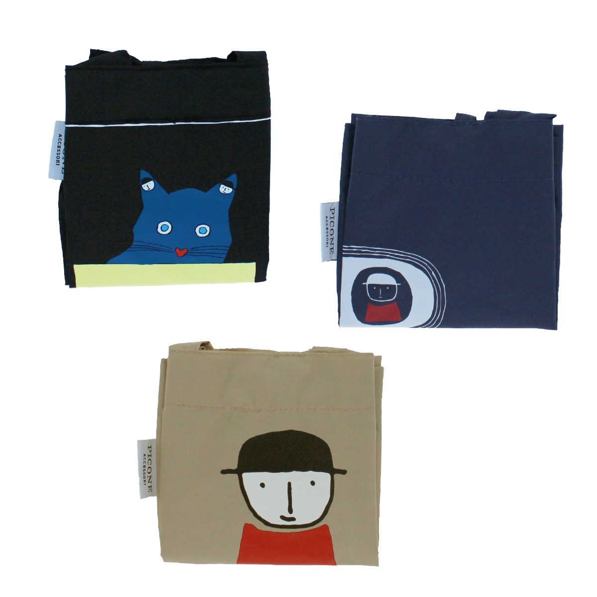 PICONE ACCESSORIES エコバッグ ベージュ PICONE ACCESSORIES エコバッグ ベージュ