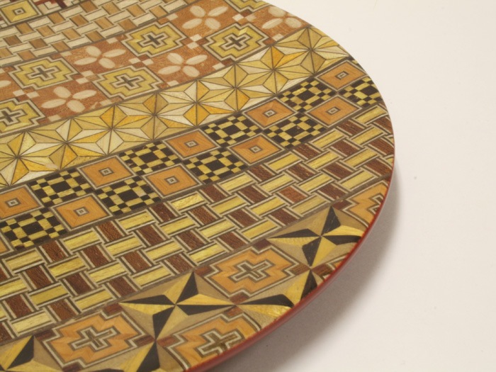 寄木細工7寸丸皿 | 寄木細工 丸盆 | 寄木細工専門店 箱根丸山物産