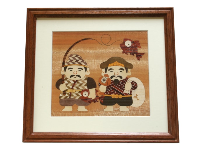 木象嵌 恵比寿・大黒 | 木象嵌 | 寄木細工専門店 箱根丸山物産