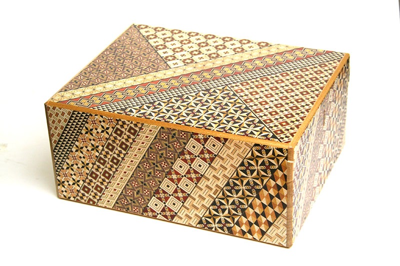 箱根寄木細工 収納箱 内箱付き craft8_42