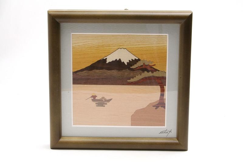 木象嵌 ミニ額 富士山水 | 木象嵌 | 寄木細工専門店 箱根丸山物産