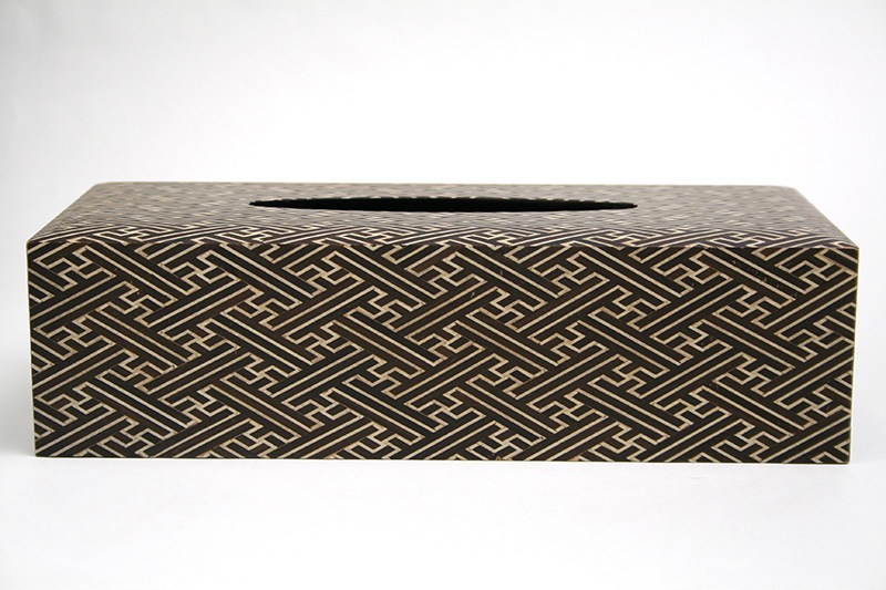 ティッシュボックス（紗綾型） | ティッシュ箱＆くず入 | 寄木