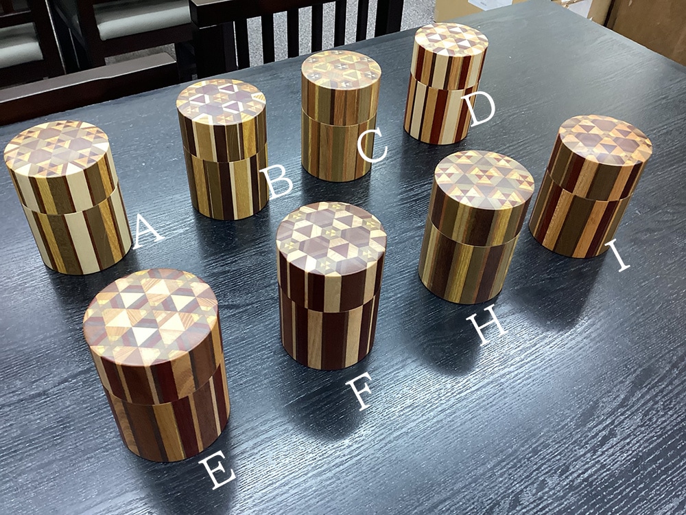 寄木 ムク茶筒 | 茶托・茶筒 | 寄木細工専門店 箱根丸山物産