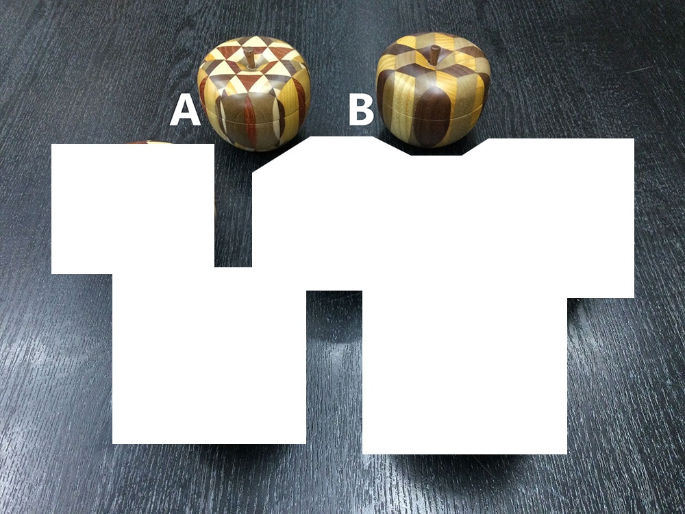 ムク小物入れ リンゴの器（小） | 小物入れ・文庫 | 寄木細工