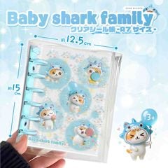 ベイビーシャークファミリークリアシール帳A7サイズ