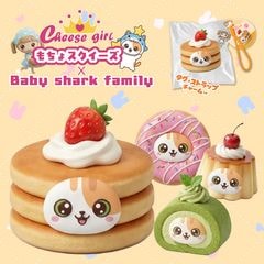 チーズガールxベイビーシャークファミリーもちょスクイーズ