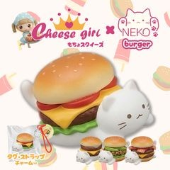 チーズガールxNEKOバーガーもちょスクイーズ