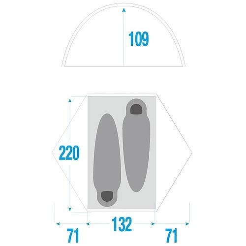 THE NORTH FACE エコトレイル2P （ ノースフェイス ） 2500g