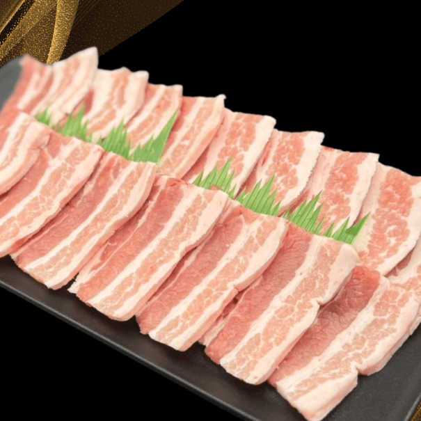 大分で育った豚　米の恵み　豚バラ焼肉用<br>400g×2P(800g~)