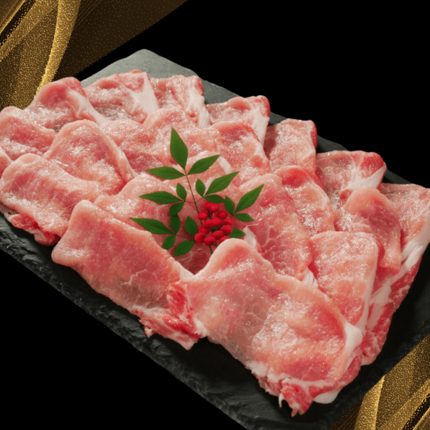 大分で育った豚　米の恵み　豚ローススライス<br>400g×2P(800g~)