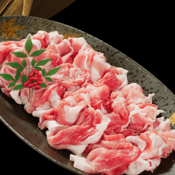 大分で育った豚　米の恵み　豚切り落とし<br>400g×2P(800g~)