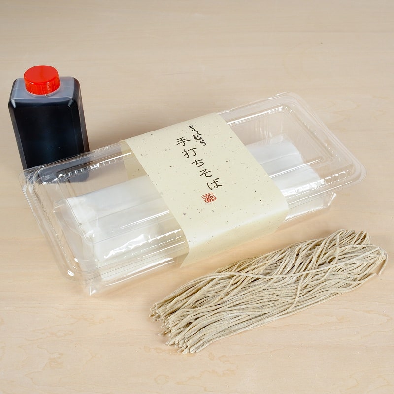 そば4名様分(手打ち二八そば・石臼挽き国産そば粉)(冷蔵)
