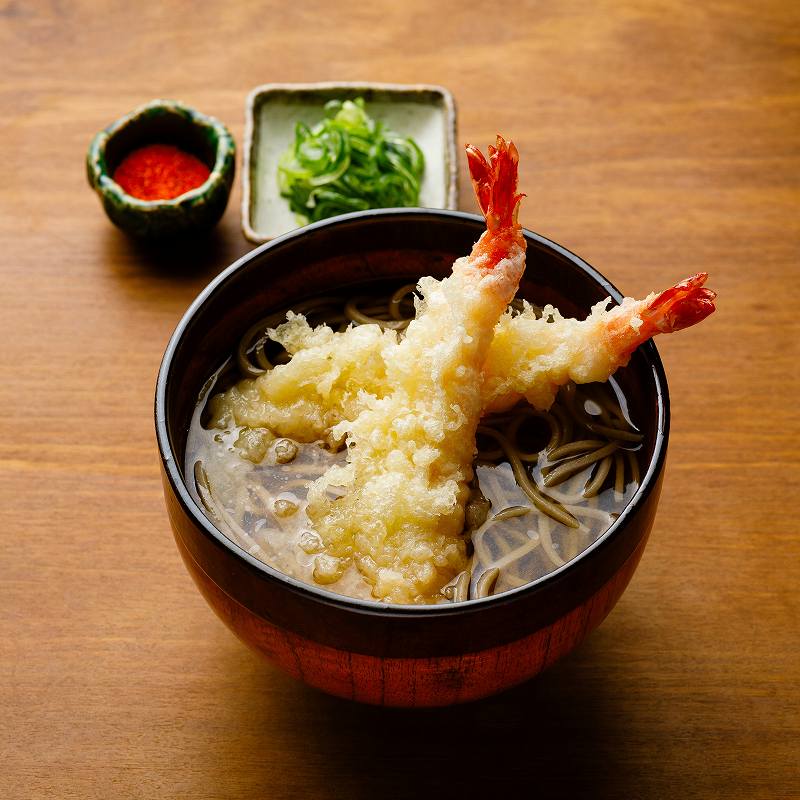 海老天そば4食（馳走そば）