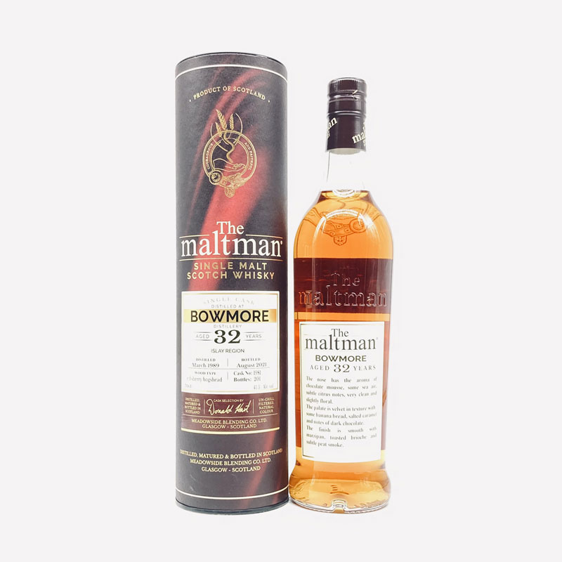 【量売】ザ・モルトマン　ボウモア３２年１９８９　シェリーホグスヘッド