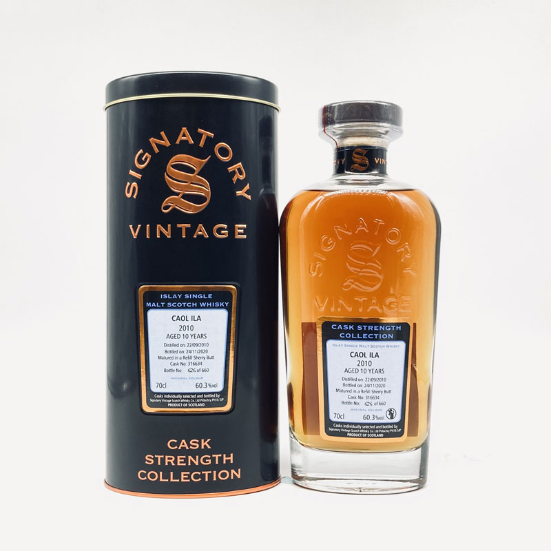 【量売】シグナトリーカスクストレングス　カリラ１０年　２０１０