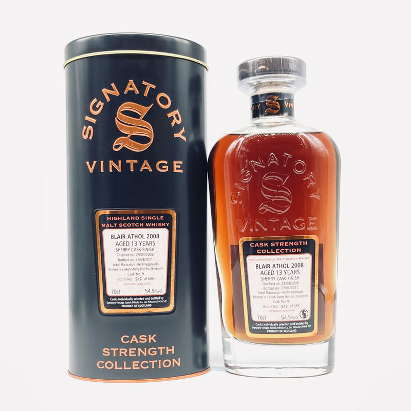 【量売】シグナトリーカスクストレングス　ブレアソール１３年　２００８