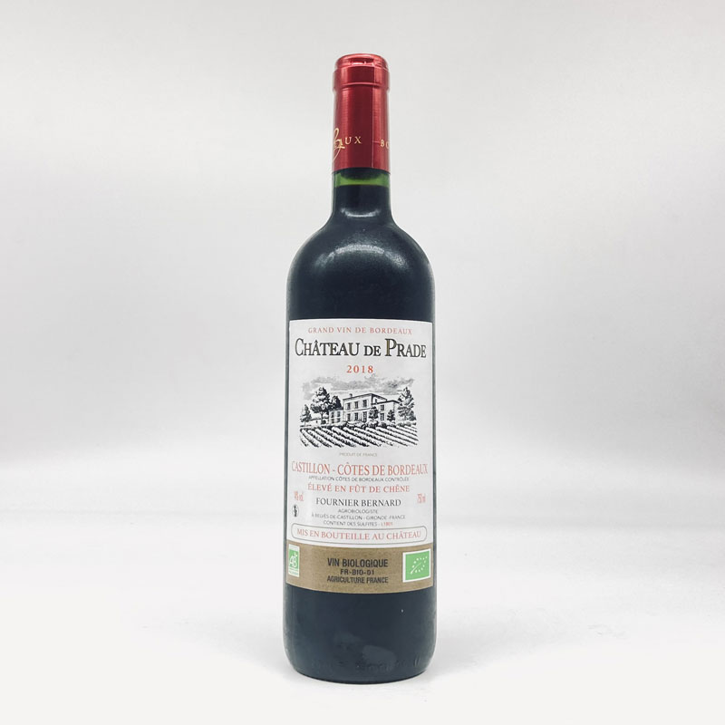 シャトー・ド・プラド／コート・ド・ボルドー・カスティヨン・エルウ゛ェ・アン・フュ・ド・シェーヌ樽熟１９　７５０ｍｌ