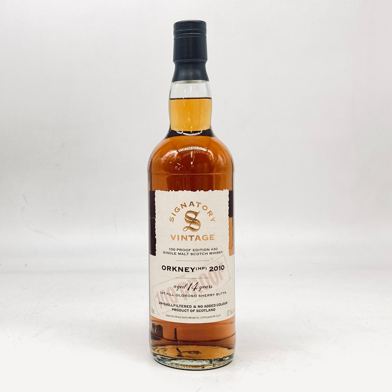 シグナトリー１００プルーフ　オークニー（ＨＰ）１４年２０１０　１ｓｔオロロソバット　７００ｍｌ