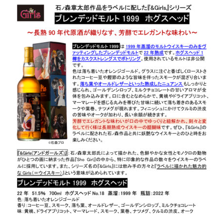 【先行予約】ブレンデッドモルト１９９９　ホグスヘッド　７００ｍｌ