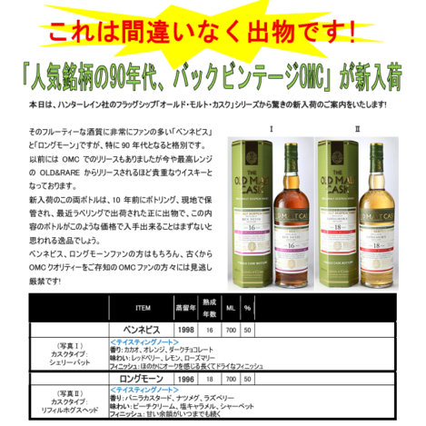 【先行予約】ハンターレイン　オールド・モルト・カスク　