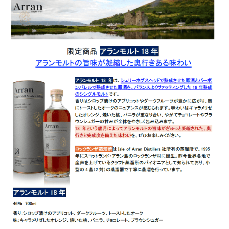 先行予約】アードナムルッカン シングルモルト マデイラカスクリリース