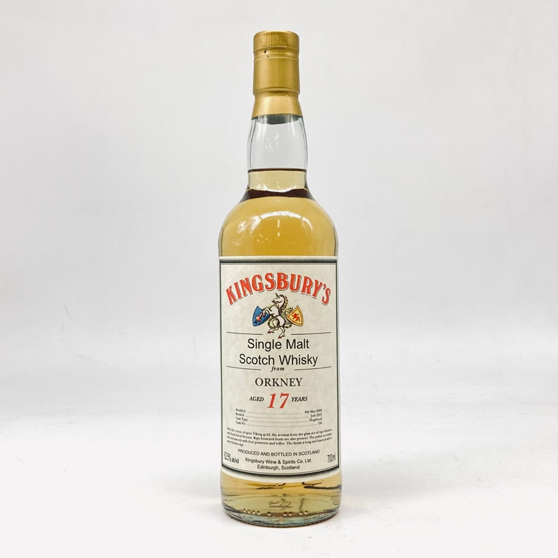 キングスバリーオリジナル　オークニー１７年ホグズヘッド　２００８　７００ｍｌ
