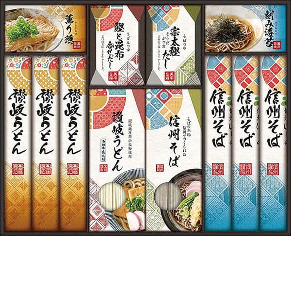 讃岐・信州 麺づくしギフト MOM-40P | ヨシヅヤ オンラインショップ