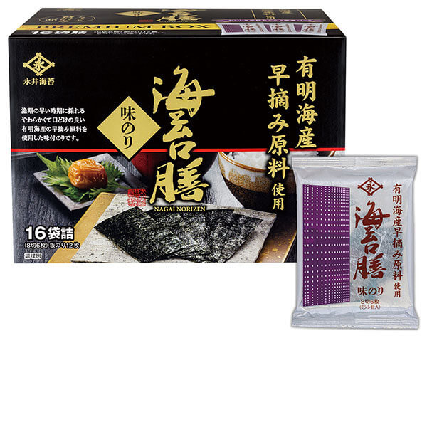 永井海苔 海苔膳16P PREMIUM BOX | ヨシヅヤ オンラインショップ