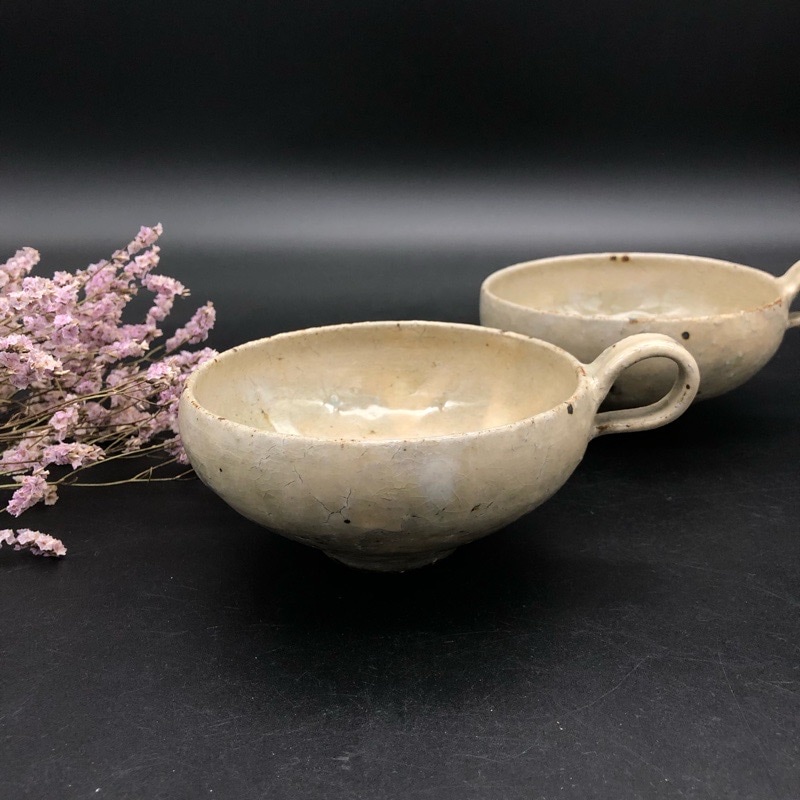 粉引 薄灰色 スープカップ | 作家名,な行,中村哲雄 | 器Gallery