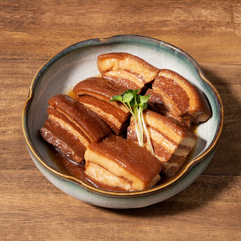 【沖縄県外】四つ竹　至高の逸品　らふてぃ　1パック3個入り