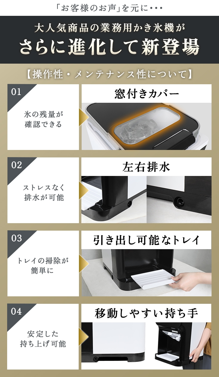 電動かき氷機 容量4L ペダル付き WF-A177 | かき氷機 | YOTUKA公式
