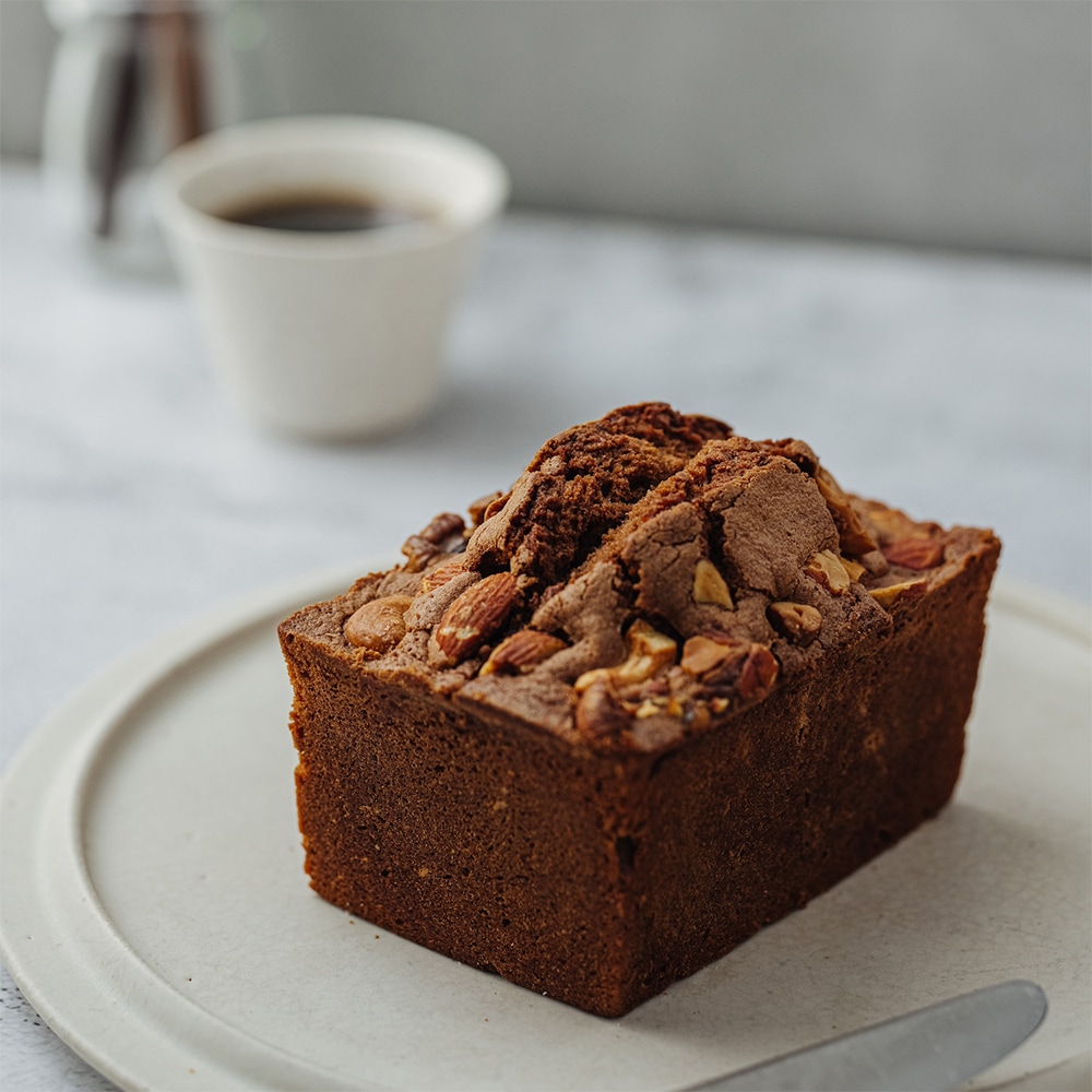 大人な70%カカオチョコと4種ナッツのパウンド