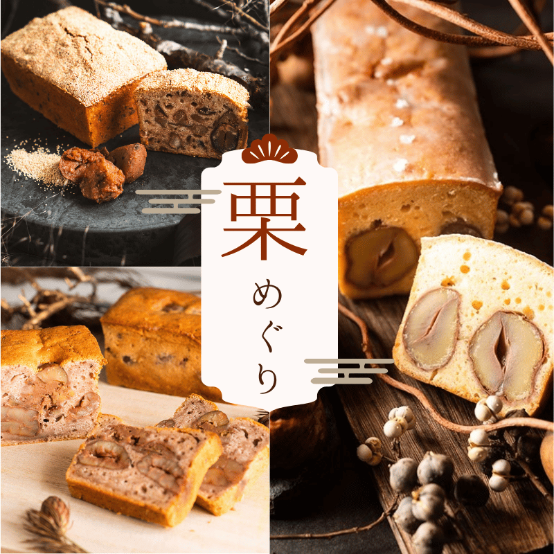 栗めぐり-3種の栗パウンド-