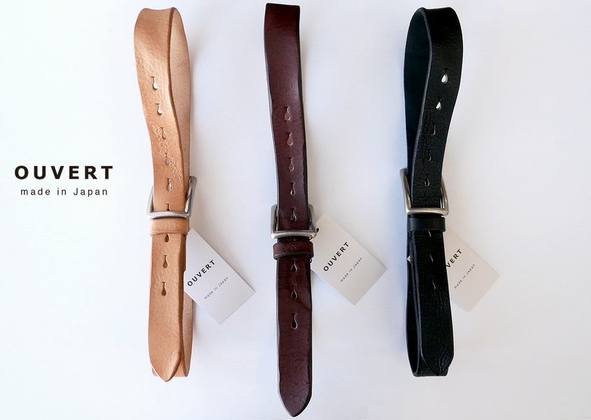 OUVERT(ウーヴェル) ＊牛革ウォッシャブルベルト(3色)】 | GOODS