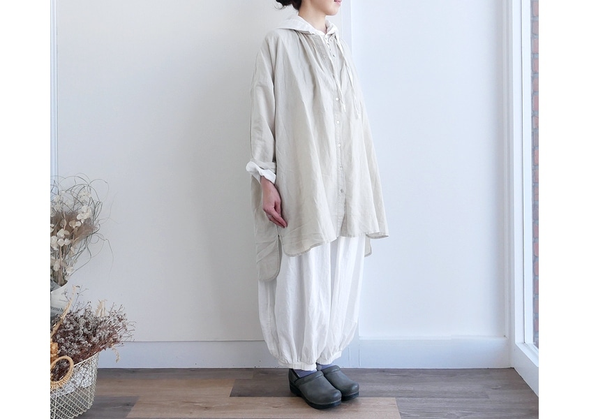 コニー121KAGURAYAゆったりTU（BL)・（BK)・106(KH) a+koloni（コロニー）＊C/LワッシャーBIGシャツ(4色)】 | すべての商品