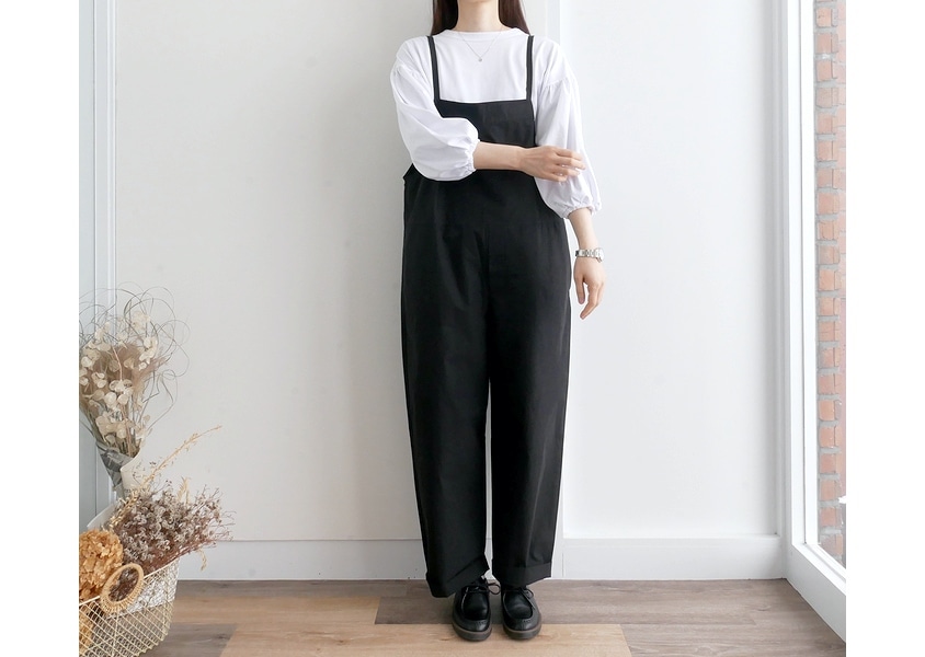 【mao made(マオメイド)＊ワッシャーサロペット(2色)】