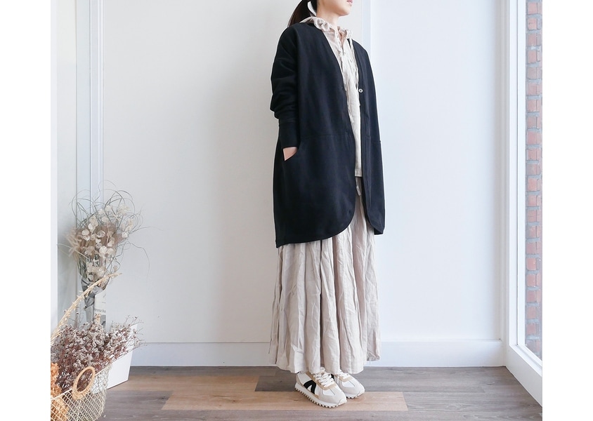 TANG(タング)＊度詰ミニ裏毛ロングカーディガン(3色)】 | TOPS