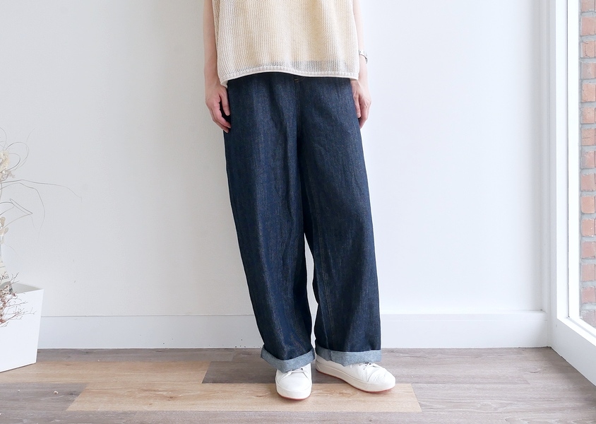 UNPLE(アンプル) コットンデニムタックバルーンパンツ 楽天市場】【sold out】UNPLE(アンプル) コットンデニムタック