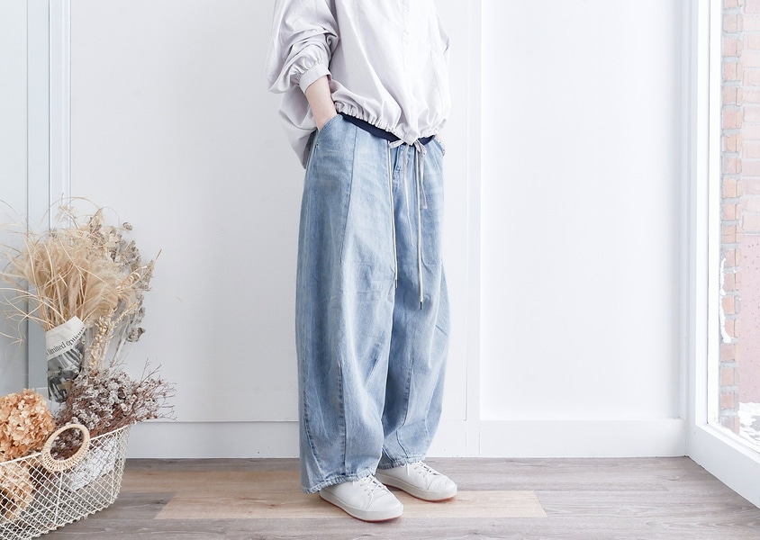 UNPLE（アンプル）＊タックバルーンパンツ(Indigo blue)】 | BOTTOMS