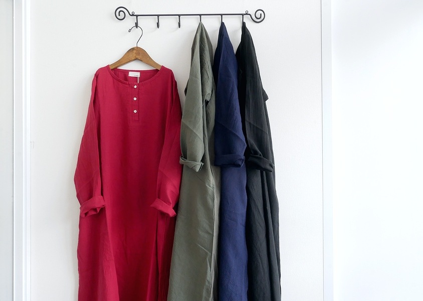 a+koloni（コロニー）＊アズマダキリネンヘンリーワンピース(4色