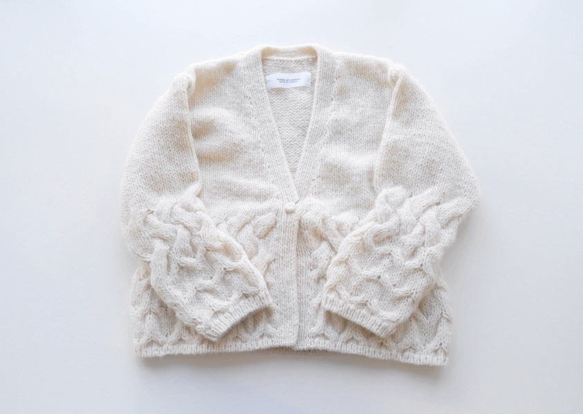 Hands of creation　ニットカーディガン Hands of creation（ハンズオブクリエイション）＊ベビーアルパカ