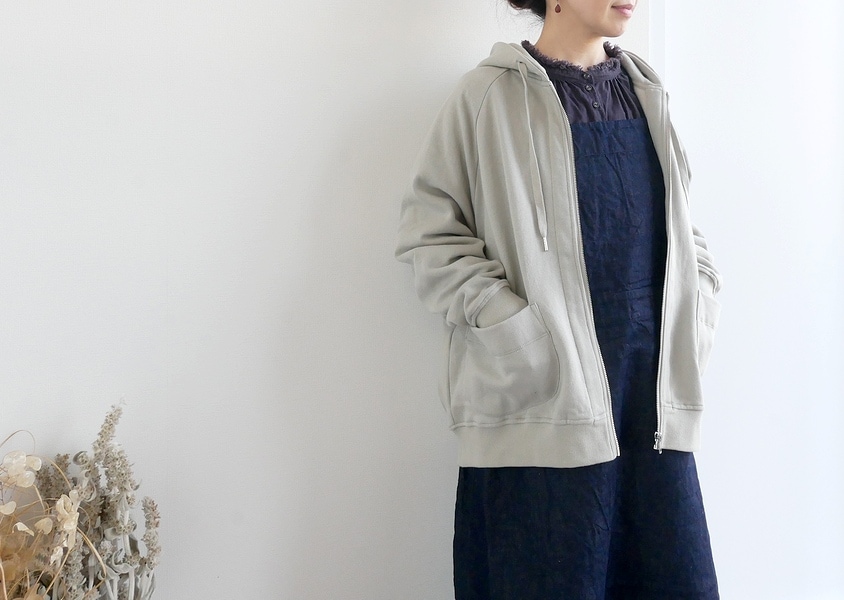 TANG TANG パーカー TANG(タング)＊綿麻ミニ裏毛ジップパーカー(4色)】 | TOPS/トップス